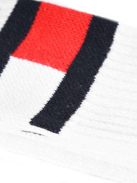 Men's Sports Socks Tommy Logo Tommy hilfiger White socks men 48198501 other view 1