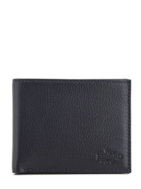 Portefeuille Foulonne Cuir Yves renard Bleu foulonne 2306