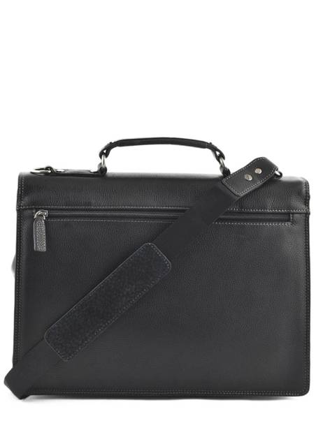 Briefcase 1 Compartment Etrier Black flandres EFLA01 other view 4
