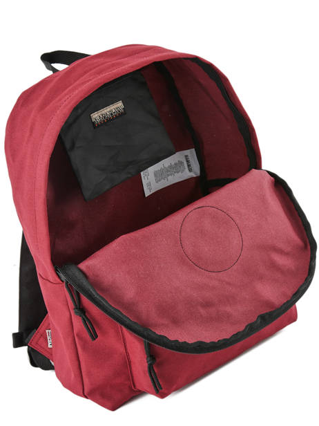 Backpack 1 Compartment Napapijri Red geographic NOYGOS other view 4
