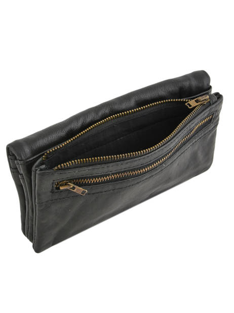 Leather Cow Wallet Basilic pepper Black cow BCOW96 other view 3