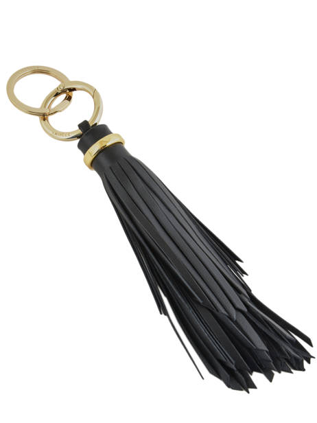 Leather Bag Charm Lancel Black charms 1486080