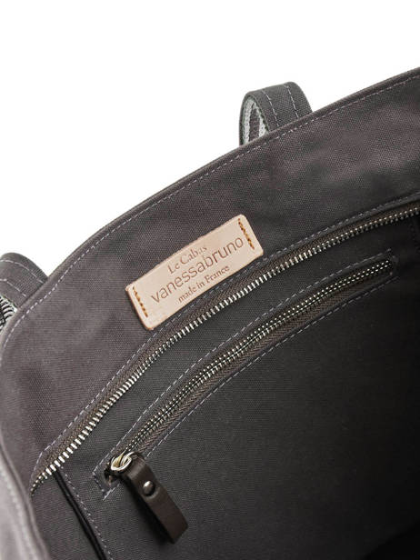 Le Cabas L Zippé Paillettes Vanessa bruno Gris cabas 1V40409 vue secondaire 1