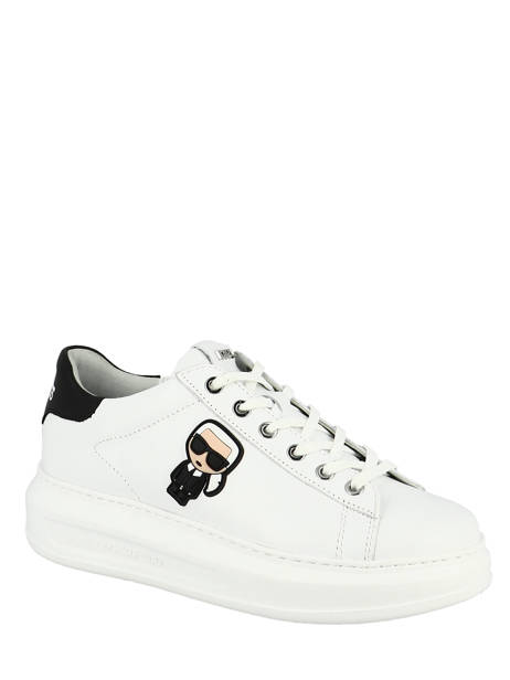 Kapri Karl Ikon Sneakers In Leather Karl lagerfeld White women KL62530