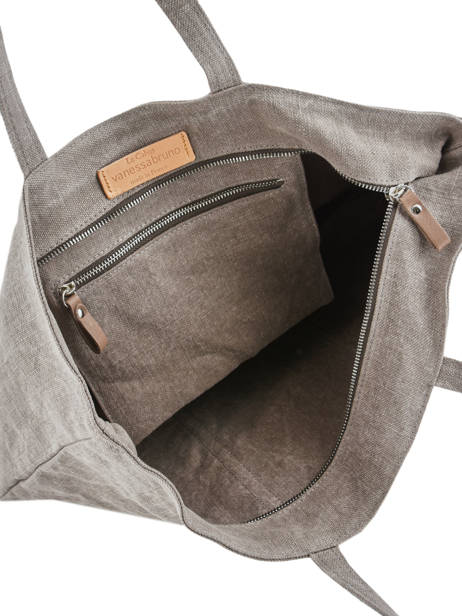 Le Cabas L Lin Paillettes Vanessa bruno Gris cabas lin 31V40409 vue secondaire 4