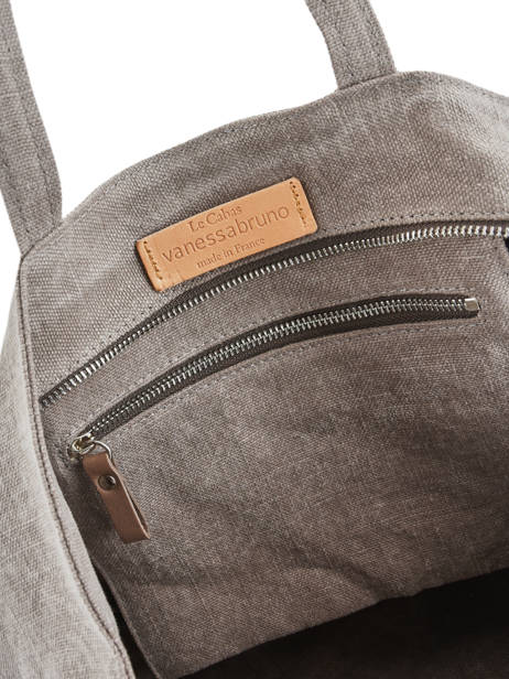 Le Cabas L Lin Paillettes Vanessa bruno Gris cabas lin 31V40409 vue secondaire 3