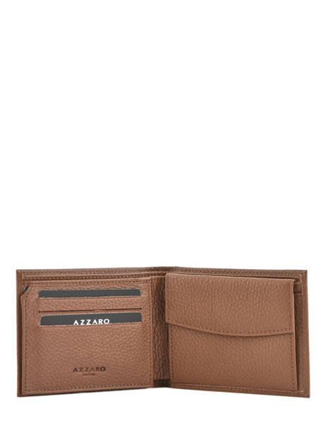 Wallet Leather Azzaro Brown trigger AZ901049 other view 1