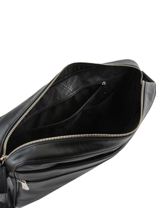 Longchamp Baxi cuir Besaces Noir