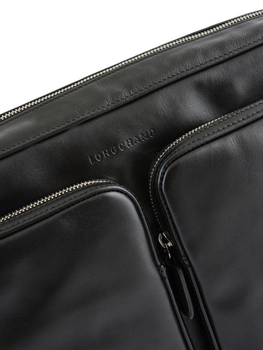 Longchamp Baxi cuir Besaces Noir