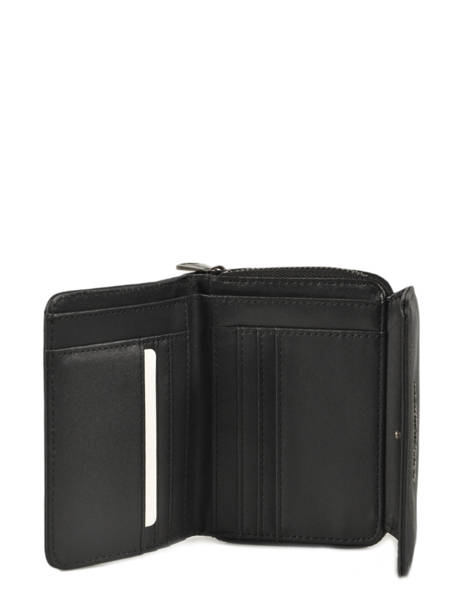 Compact Zip Wallet Classic Miniprix Black grained H6012 other view 1