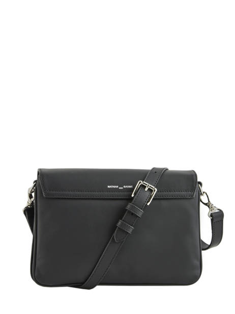 Leather Crossbody Bag Sagan Nathan baume Black ines 2 other view 3