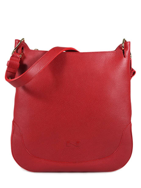 Leather Shoulder Bag Victoria Tyra Nathan baume Red victoria 05-18
