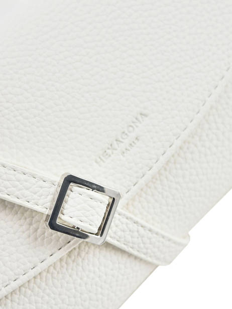 Leather Madrid Clutch With Shoulder Strap Hexagona White madrid 536554 other view 2