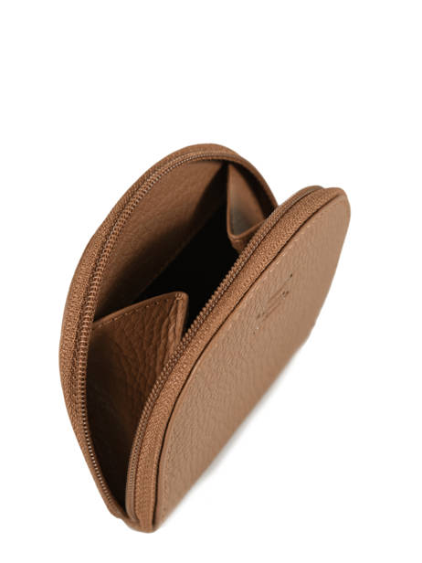 Porte-monnaie Caviar Cuir Crinkles Marron caviar 14291 vue secondaire 1