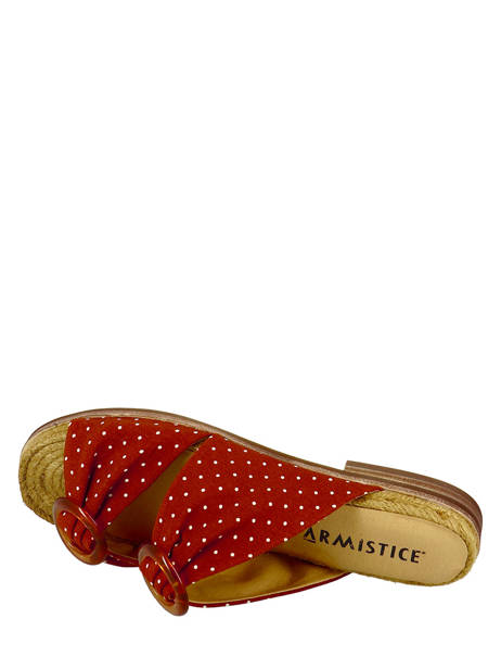 Slippers Armistice Red women RIO6 other view 4
