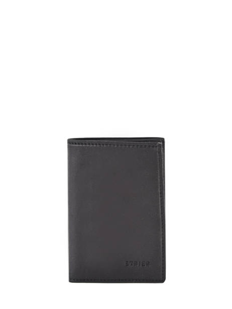 Wallet With Coin Purse Oil Leather Etrier Black oil EOIL941