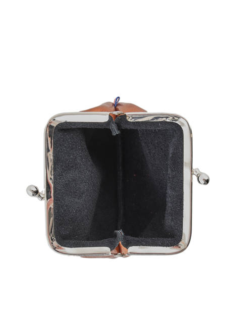 Leather Coin Purse Etincelle Irisée Etrier Pink etincelle irisee EETI654 other view 1