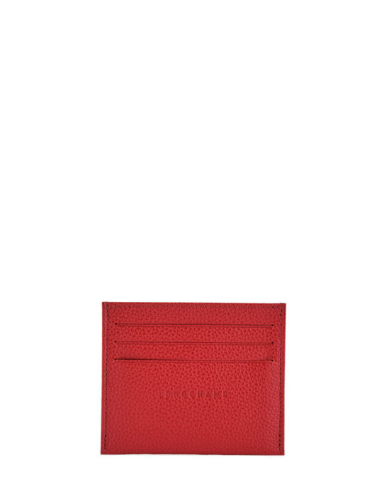 Longchamp Le foulonné Bill case / card case Red