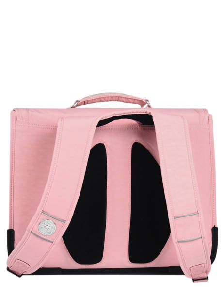 Satchel 2 Compartments Kipling Pink back to school 12074 other view 4