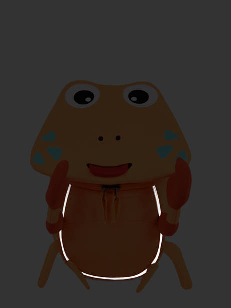 Backpack 1 Compartment Affenzahn Orange small friends NES1 other view 6