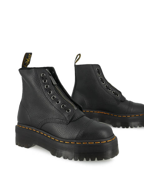 Sinclair Boots In Leather Dr martens Black women 22564001 other view 3