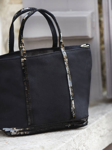 Sac Bandoulière Baby Cabas Paillettes Vanessa bruno Bleu cabas 1V40410