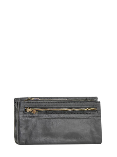 Leather Cow Wallet Basilic pepper Black cow BCOW96 other view 2