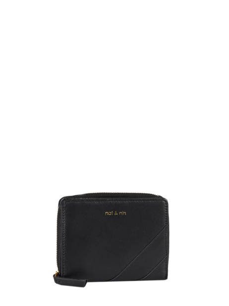 Leather Nina Wallet Nat et nin Black vintage NINA