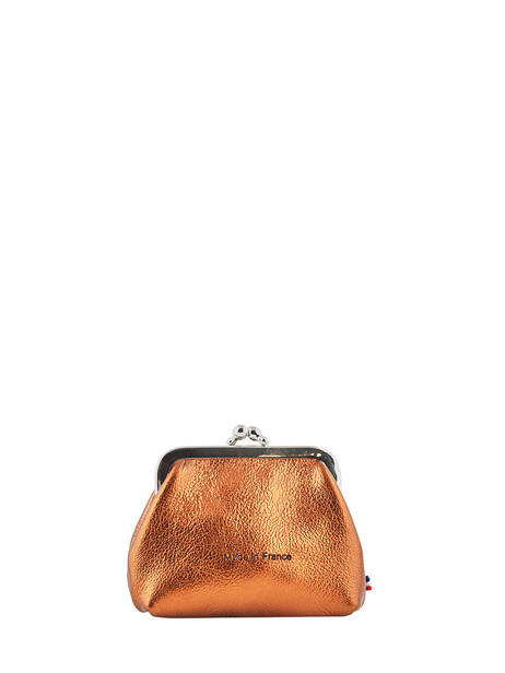 Leather Coin Purse Etincelle Irisée Etrier Pink etincelle irisee EETI654 other view 2