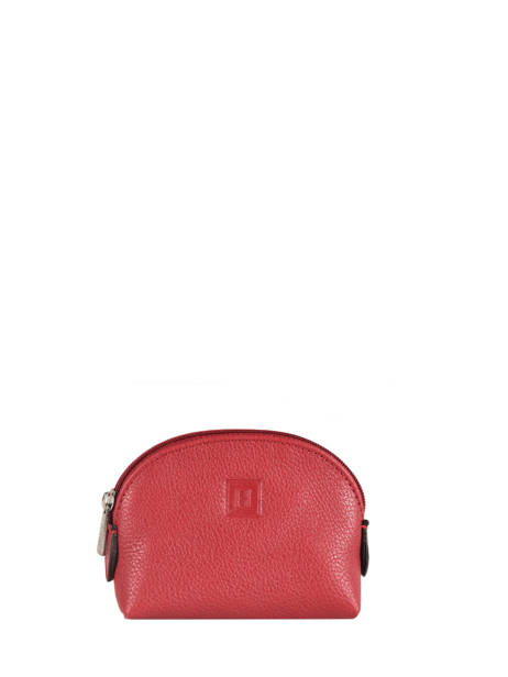 Leather Coin Purse Confort Hexagona Red confort 460597
