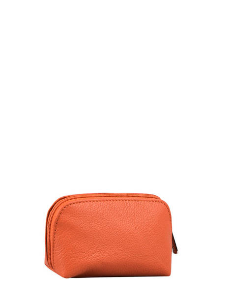 Porte-monnaie Cuir Hexagona Orange confort 467389 vue secondaire 2