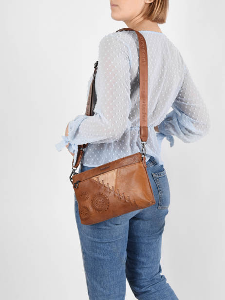 Sac bandoulière desigual marron Clearance