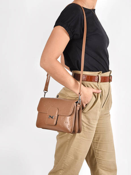 Leather InÃ¨s Crossbody Bag Nathan baume Brown ines 2NB other view 1