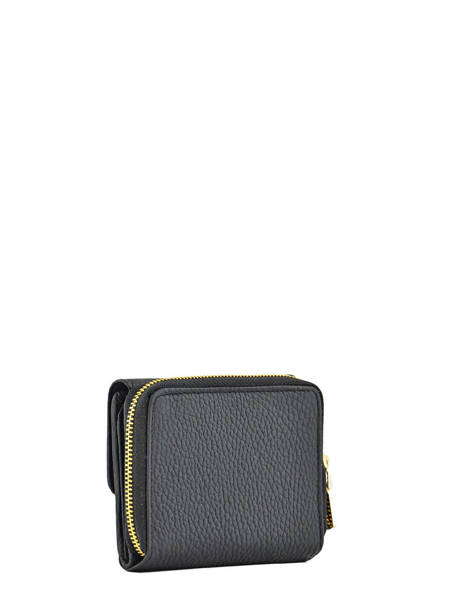 Portefeuille Caviar Cuir Crinkles Bleu caviar 14201 vue secondaire 1