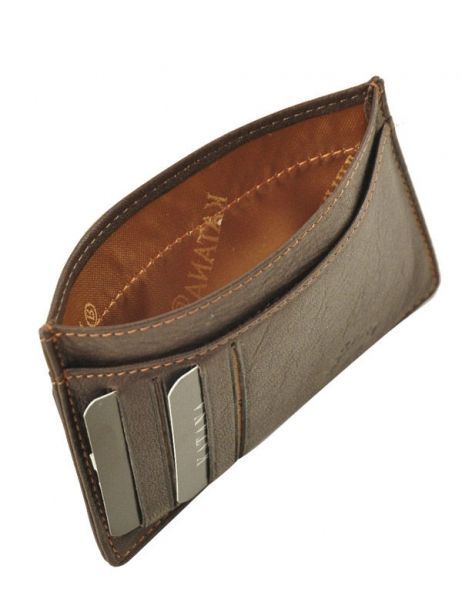 Card Holder Leather Katana Brown marina 753001 other view 1