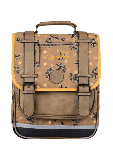 Backpack For Kids 2 Compartments Cameleon Brown vintage urban SD38