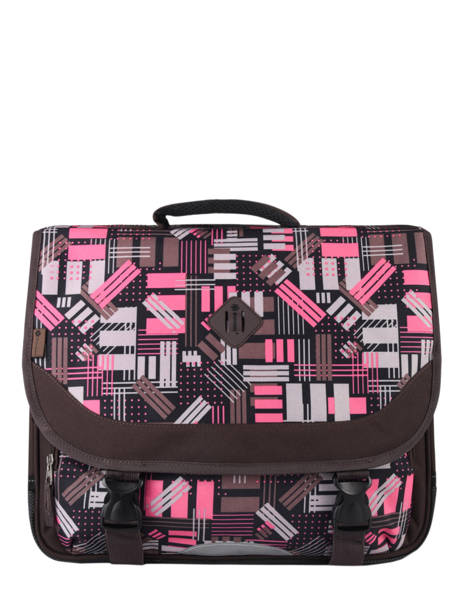 Satchel 2 Compartments Snowball Brown print 65841