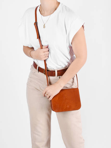 Tempo Leather Crossbody Bag Milano Brown tempo TE18061 other view 1