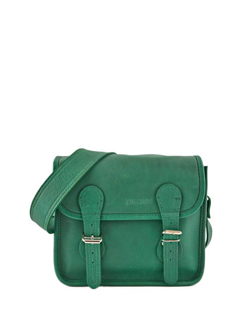 Leather La Sacoche Crossbody Bag Paul marius Green vintage S