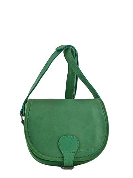 Crossbody Bag Vintage Leather Paul marius Green vintage BOHEMIEN