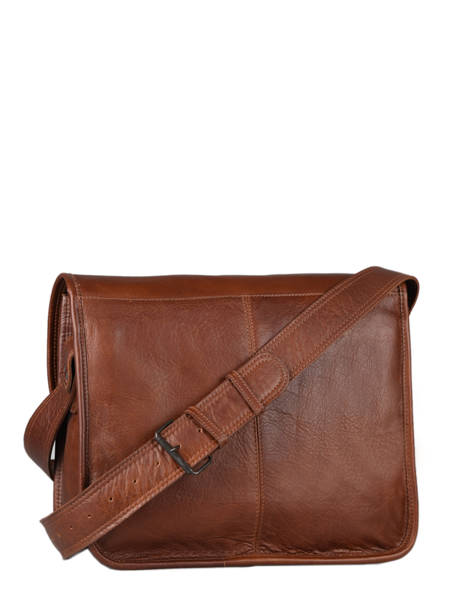 Medium Leather La Sacoche Crossbody Bag Paul marius Brown vintage M other view 4