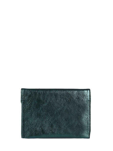 Leather Wallet Etincelle Irisée Etrier Blue etincelle irisee EETI054 other view 2