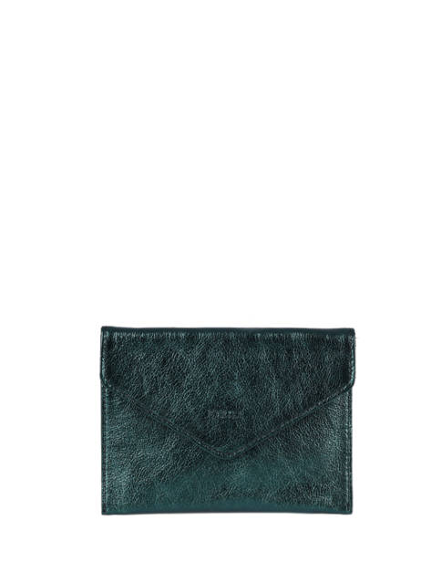 Leather Wallet Etincelle Irisée Etrier Blue etincelle irisee EETI054
