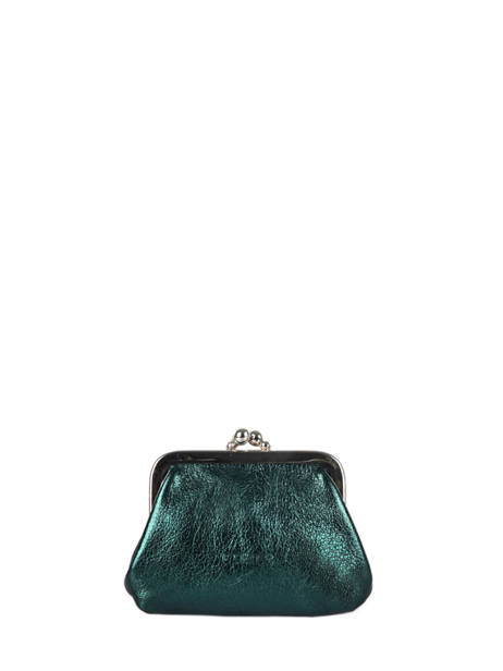 Porte-monnaie Etincelle Irisée Cuir Etrier Bleu etincelle irisee EETI654