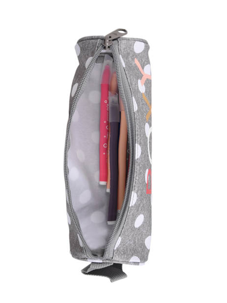 Pencil Case 1 Compartment Roxy Gray back to school RJAA3898 other view 1