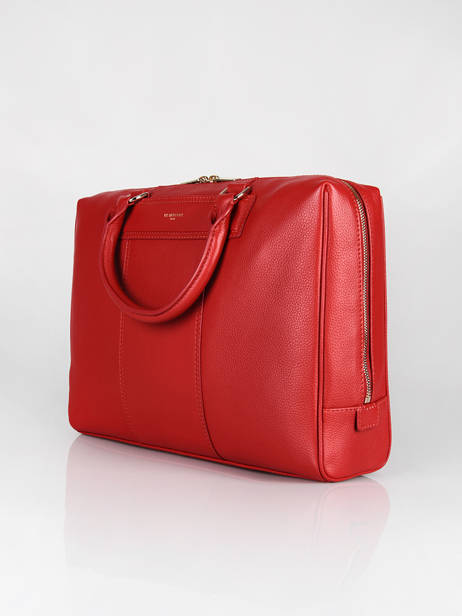 Leather Judith Briefcase Le tanneur Red judith TJUD4000 other view 2