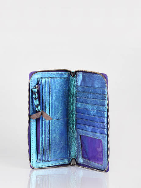 Leather Charlotte Scarabee Wallet Paul marius Blue scarabee CHARLSCA other view 1