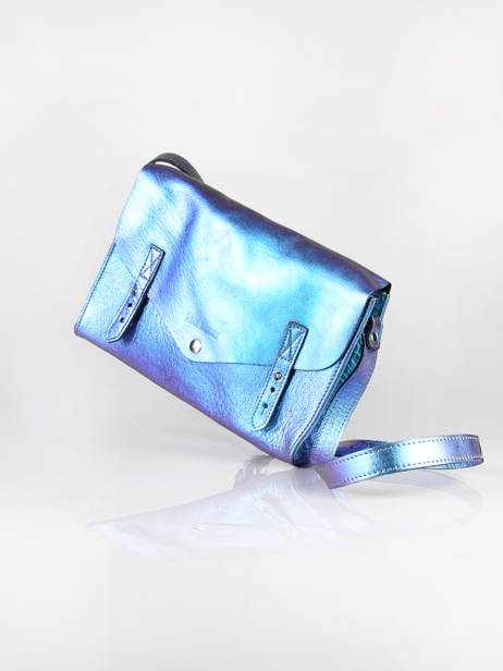 Leather L'indispensable Scarabee Crossbody Bag Paul marius Blue scarabee INDISSCA other view 2