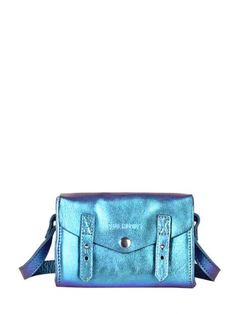 Leather Mini Indispensable Crossbody Bag Scarabee Paul marius Blue scarabee MINISCA other view 1