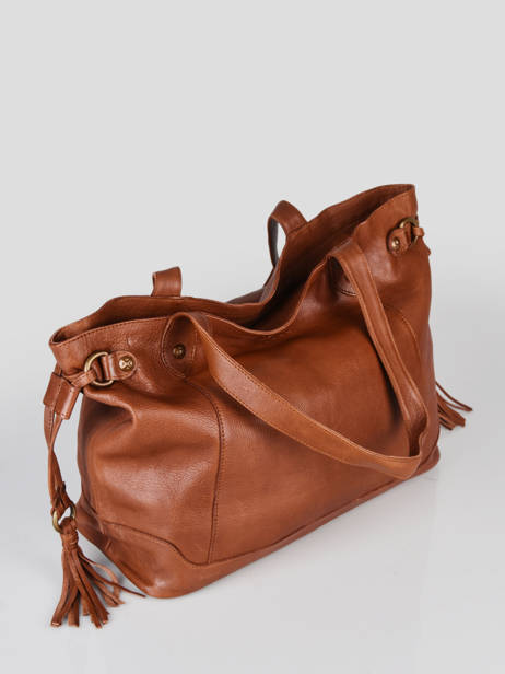 Sac Porté épaule A4 Cow Cuir Basilic pepper Marron cow 155N vue secondaire 2